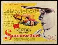 1z882 SUMMERTIME style A 1/2sh '55 Katharine Hepburn went to Venice a tourist & came home a woman!