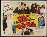 1z937 WAC FROM WALLA WALLA style A 1/2sh '52 images of wacky Judy Canova, Queen of the Cowgirls!