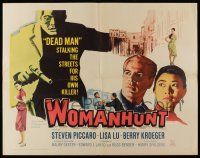 1z976 WOMANHUNT 1/2sh '62 dead man stalking killer!