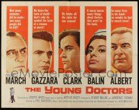 1z988 YOUNG DOCTORS 1/2sh '61 Fredric March, Ben Gazzara, Dick Clark broke all the rules!