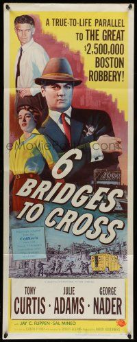1z006 6 BRIDGES TO CROSS insert '55 different art of bank robber Tony Curtis by Belinsky!