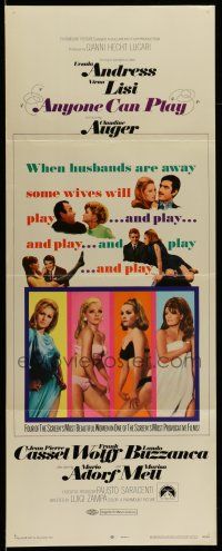 1z016 ANYONE CAN PLAY insert '68 sexiest near-naked Ursula Andress, Virna Lisi, Auger, Mell