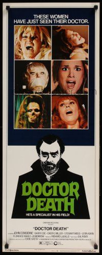 1z080 DOCTOR DEATH insert '73 John Considine, Barry Coe, Cheryl Miller, sexy horror!