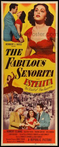 1z116 FABULOUS SENORITA insert '52 Robert Clarke, sexy Estelita Rodriguez!