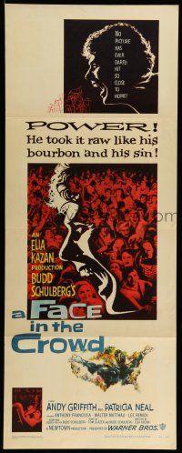 1z117 FACE IN THE CROWD insert '57 Elia Kazan, Andy Griffith liked bourbon & sin, Hofmann art!