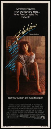 1z141 FLASHDANCE insert '83 sexy dancer Jennifer Beals, take your passion and make it happen!