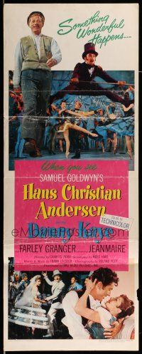 1z172 HANS CHRISTIAN ANDERSEN insert '53 art of Danny Kaye playing w/invisible flute w/characters!