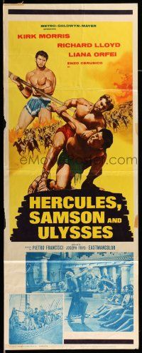 1z181 HERCULES, SAMSON, & ULYSSES insert '65 Ercole Sfida Sansone, the world's three mightiest men!