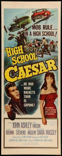 1z182 HIGH SCHOOL CAESAR insert '60 teen gangster had more rackets than Al Capone, hot Daria Massey!