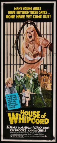 1z189 HOUSE OF WHIPCORD insert '74 sexy art of young girls who go in, but never come out!