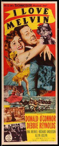 1z193 I LOVE MELVIN insert '53 great romantic art of Donald O'Connor & Debbie Reynolds!
