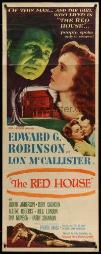 1z356 RED HOUSE insert '46 Edward G. Robinson, film noir directed by Delmer Daves!