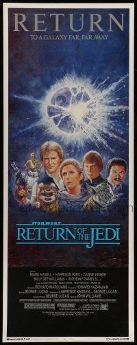 1z360 RETURN OF THE JEDI insert R85 George Lucas classic, Mark Hamill, Ford, Tom Jung art!