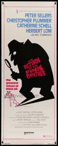 1z362 RETURN OF THE PINK PANTHER insert '75 Peter Sellers as Inspector Jacques Clouseau, R.W. art!