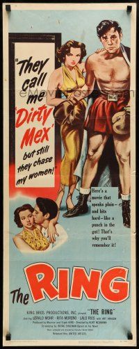 1z367 RING insert '52 Rita Moreno, Mexican boxing, I was slaughtered to please the crowd!