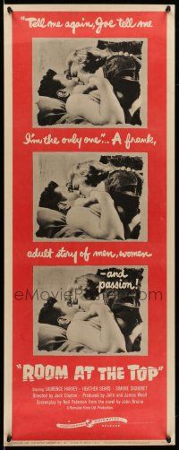 1z376 ROOM AT THE TOP insert '59 Laurence Harvey loves Heather Sears AND Simone Signoret!