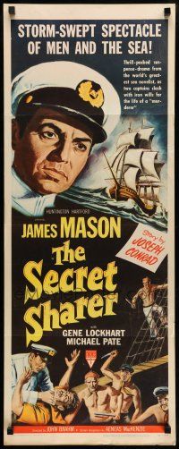 1z388 SECRET SHARER insert '52 cool artwork of sea captain James Mason, from Joseph Conrad's story