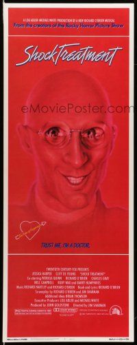 1z398 SHOCK TREATMENT insert '81 Rocky Horror follow-up, great artwork of demented doctor!