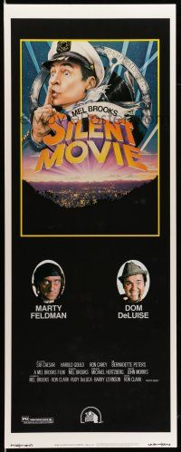 1z401 SILENT MOVIE insert '76 Marty Feldman, Dom DeLuise, art of Mel Brooks by John Alvin!