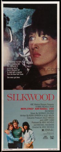 1z403 SILKWOOD insert '83 Meryl Streep, Cher, Kurt Russell, directed by Mike Nichols!