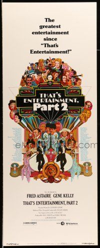 1z450 THAT'S ENTERTAINMENT PART 2 style C insert '75 Fred Astaire, Gene Kelly & MGM greats by Peak!
