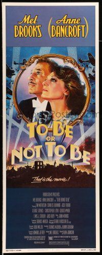 1z459 TO BE OR NOT TO BE insert '83 art of Mel Brooks & Anne Bancroft by Drew Struzan!