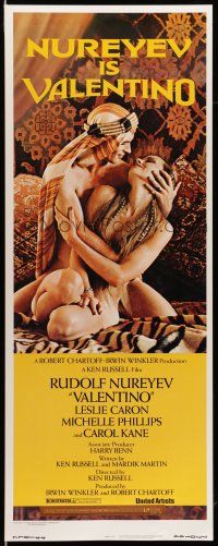 1z490 VALENTINO insert '77 great image of Rudolph Nureyev & naked Michelle Phillips!