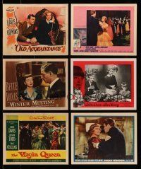 2a002 LOT OF 7 BETTE DAVIS LOBBY CARDS '40s-60s great images of the legendary Hollywood star!