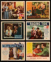 2a016 LOT OF 65 1950S LOBBY CARDS '50s great scenes from a variety of different movies!