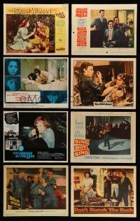 2a022 LOT OF 45 LOBBY CARDS '50s-60s great scenes from a variety of different movies!