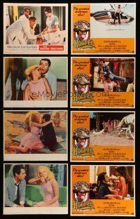 2a026 LOT OF 16 LOBBY CARDS '60s-70s great scenes from a variety of different movies!