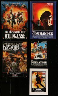 2a045 LOT OF 12 GERMAN PROMO ITEMS '80s Der Commander, Return of Wildgeese & more!