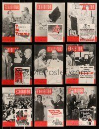 2a065 LOT OF 14 1953 EXHIBITOR EXHIBITOR MAGAZINES '53 filled with movie images & information!