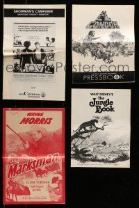 2a080 LOT OF 21 MOSTLY FOLDED UNCUT PRESSBOOKS '50s-70s advertising from a variety of movies!