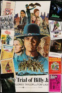 2a117 LOT OF 12 FOLDED ONE-SHEETS '60s-90s great images from a variety of different movies!