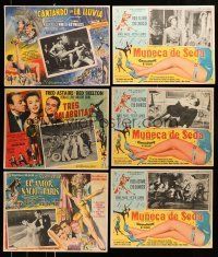 2a123 LOT OF 16 MUSICAL MEXICAN LOBBY CARDS '50s-60s scenes of singing & dancing productions!
