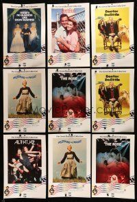 2a137 LOT OF 11 CBS FOX VIDEO POSTERS '88 Sound of Music, Doctor Dolittle, All That Jazz & more!