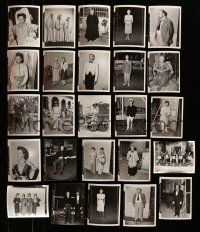 2a227 LOT OF 75 1937-54 MGM CONTINUITY WARDROBE 4X5 STILLS OF ACTORS AND ACTRESSES '37-55 cool!