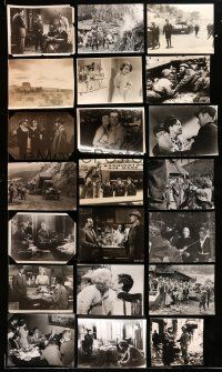 2a267 LOT OF 42 TRIMMED 1940S-60S STILLS '40s-60s scenes from a variety of different movies!