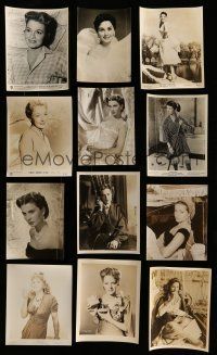 2a270 LOT OF 40 PRETTY WOMEN MOSTLY 1940S-50S 8X10 STILLS '40s-50s full-length & close portraits!