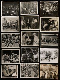 2a297 LOT OF 18 CANDID MOSTLY 1920S-40S 8X10 STILLS '20s-40s great images of cast & crew on set!