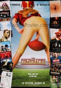 2a465 LOT OF 16 UNFOLDED DOUBLE-SIDED 27X40 MOSTLY SPORTS ONE-SHEETS '00s great movie images!