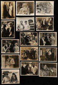 2a301 LOT OF 15 MOSTLY 1920S-30S 8X10 TRIMMED KEYBOOK STILLS '20s-30s from a variety of movies!