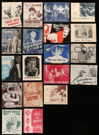 2a203 LOT OF 15 DANISH PROGRAMS '30s-40s great different images from a variety of movies!