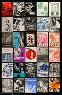 2a199 LOT OF 30 DANISH PROGRAMS '30s-50s great different images from a variety of movies!