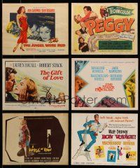 2a030 LOT OF 6 TITLE LOBBY CARDS '50s-60s great images from a variety of different movies!