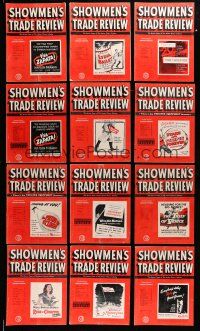 2a069 LOT OF 12 1952 SHOWMEN'S TRADE REVIEW EXHIBITOR MAGAZINES '52 filled w/movie images & info!