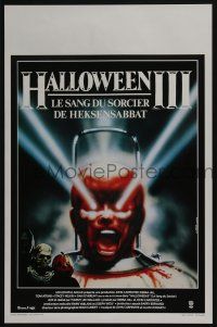 2b043 HALLOWEEN III Belgian '82 Season of the Witch, horror sequel, cool Landi horror art!