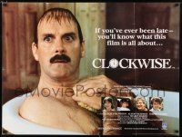 2b597 CLOCKWISE British quad '86 great image of wacky John Cleese in bath tub!