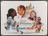 2b622 HUMAN FACTOR British quad '80 Otto Preminger, Richard Attenborough, John Gielgud, different